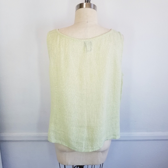🌸 Eileen Fisher | 100% Linen Airy Tank Top L‎ - Picture 6 of 10